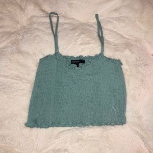 Forever 21 Smocked Crop Top